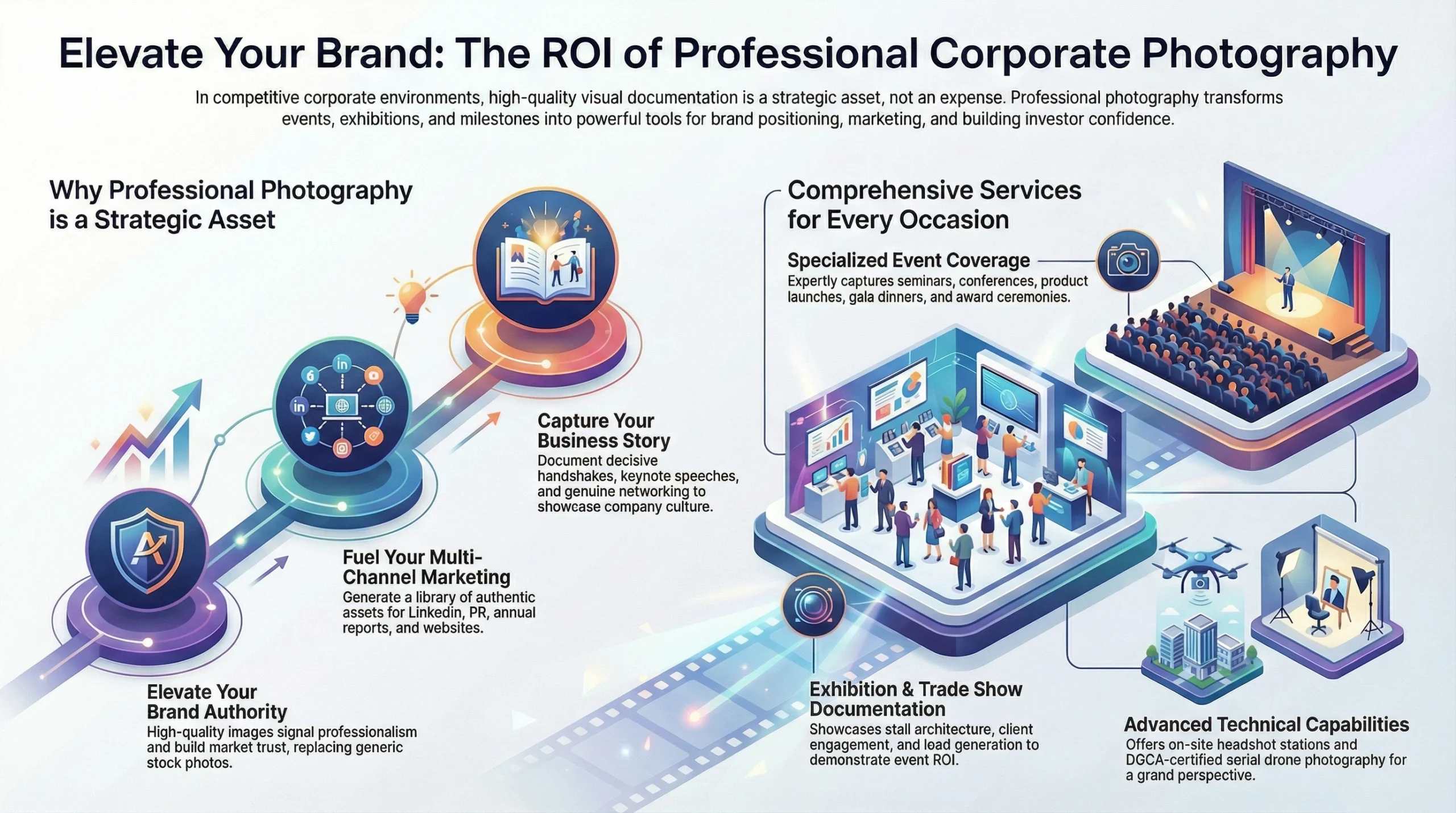 Corporate Event and Exhibition Photography in Delhi and Hyderabad