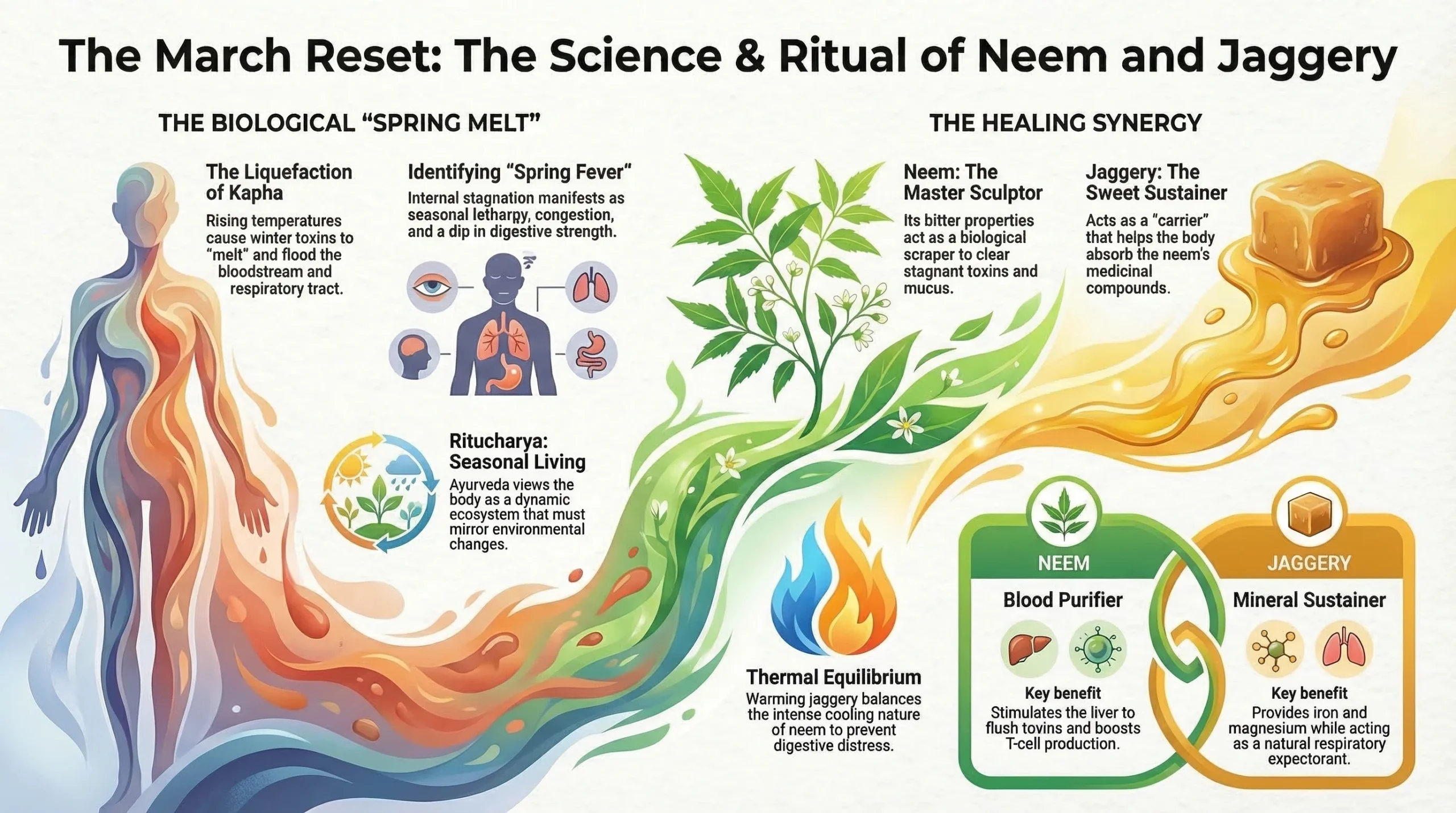 Seasonal Foods of March: The Ancient Science Behind Neem and Jaggery