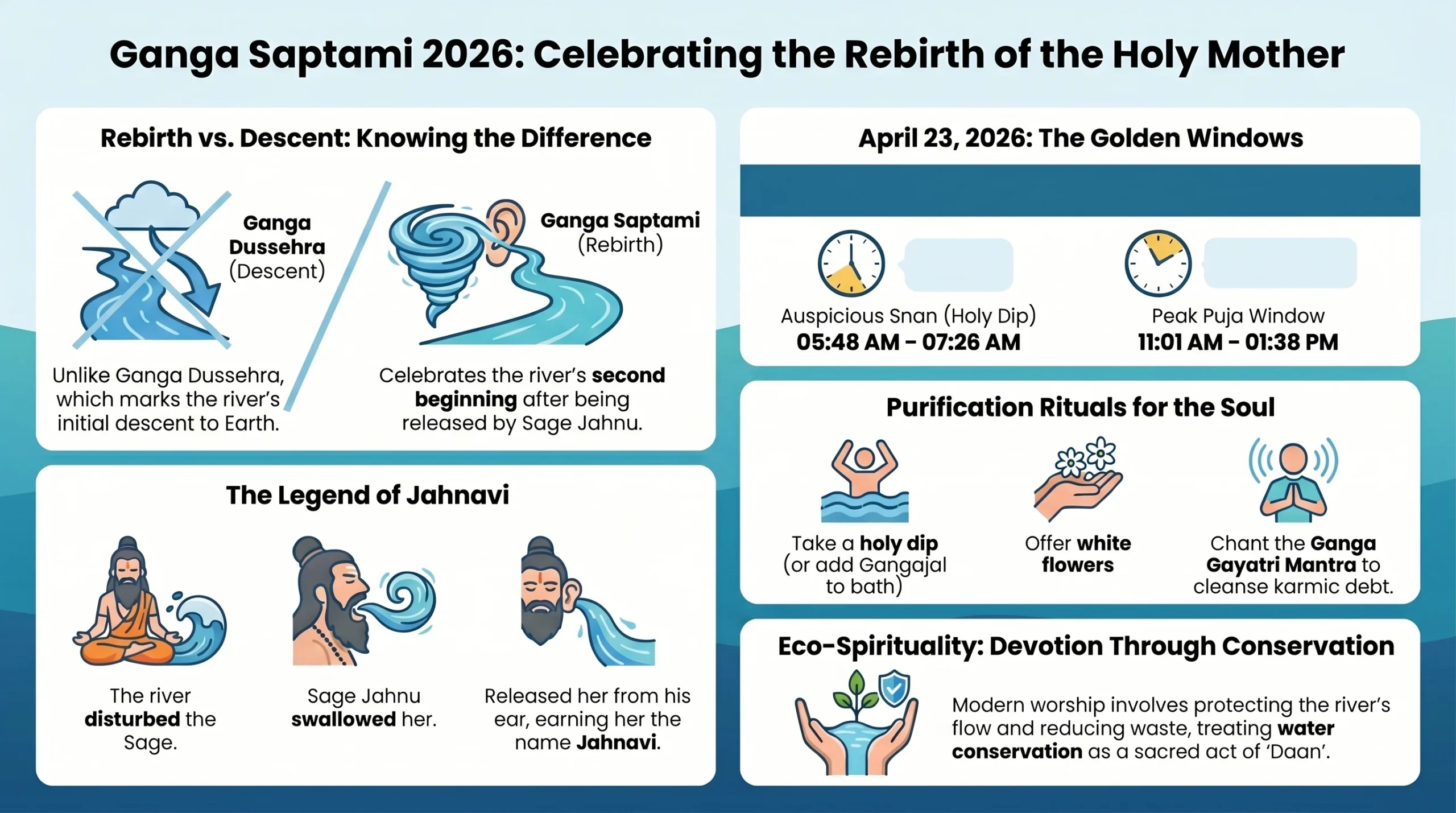 Ganga Saptami: The Eternal Rebirth of the Holy River