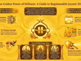 Goddess Bagalamukhi: The Golden Wisdom of Divine Stillness